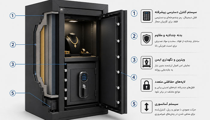 گاوصندوق آسانسوری ضد سرقت